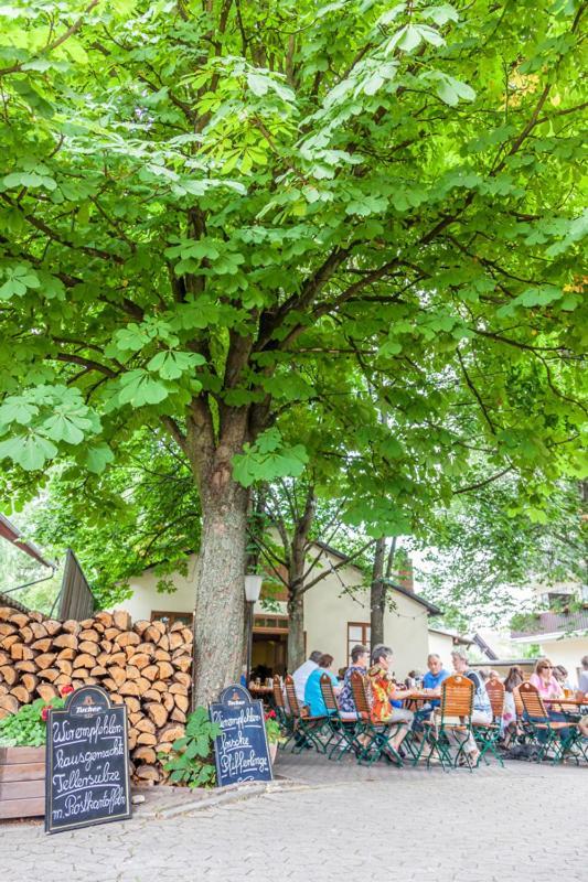 Bloedel Gasthof Gruener Baum Norimberk Exteriér fotografie